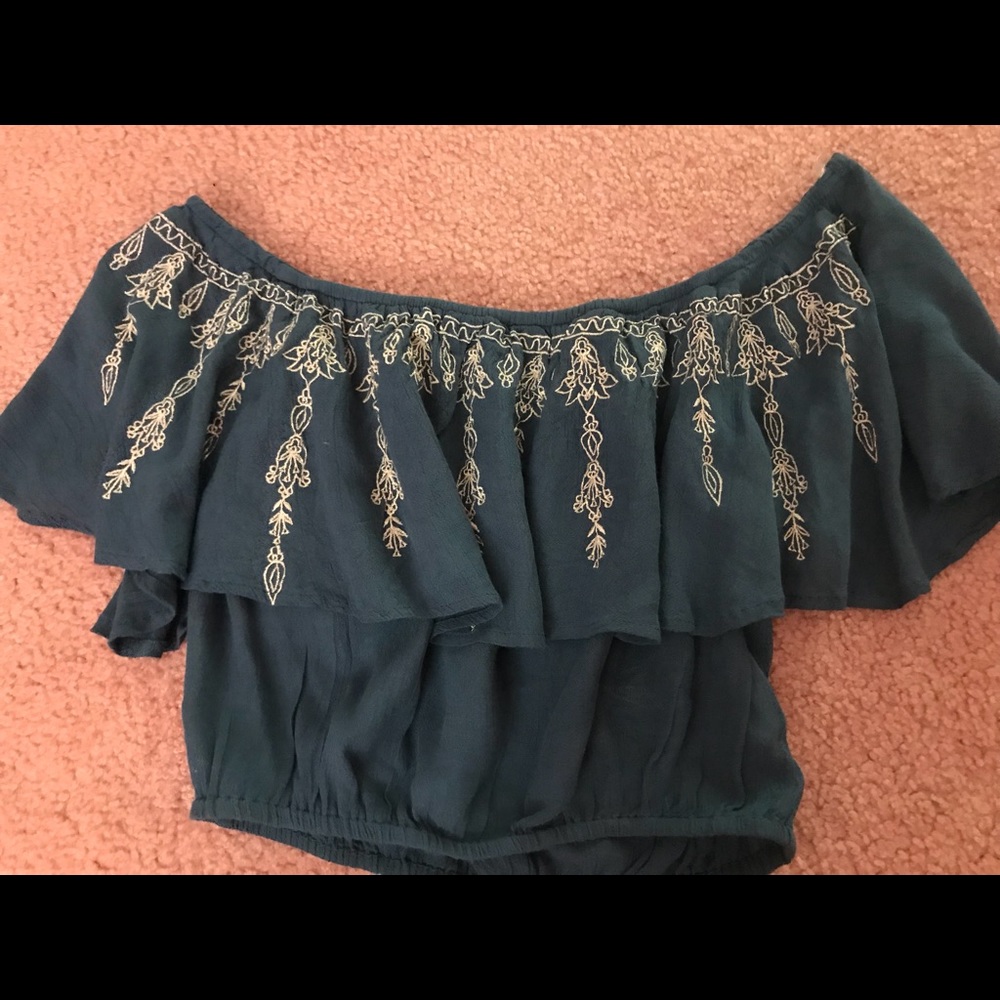 Off the shoulder crop top